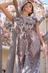Noah Blue Printed Crepe Jumpsuit - Cape Town